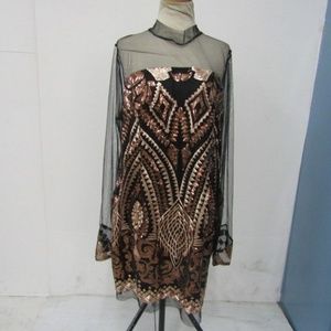 Fashion Nova Marquee Sequin Dress Wmns Sz 2X NWT